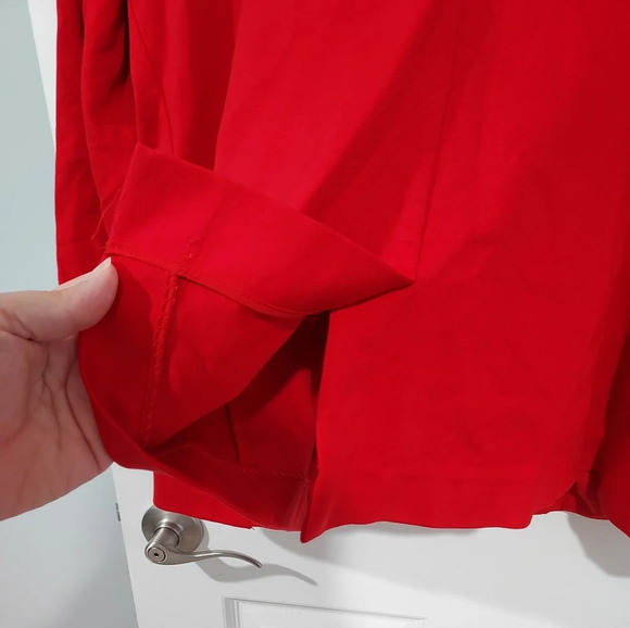 Lane Bryant "The Bryant Blazer" Red Ponte Blazer Jacket in Size 20 - Picture 15 of 15